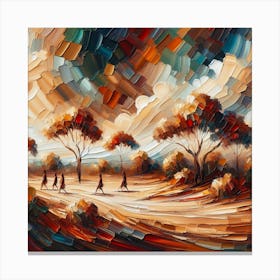 Wide Brush Outback Canvas Print