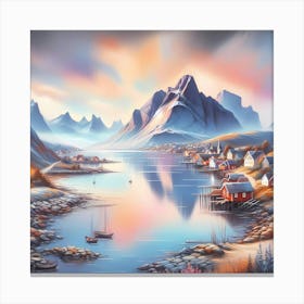 Swedish Village Canvas Print