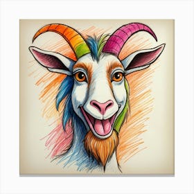 Goat Head 30 Canvas Print