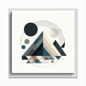 Abstract Geometric Painting Canvas Print