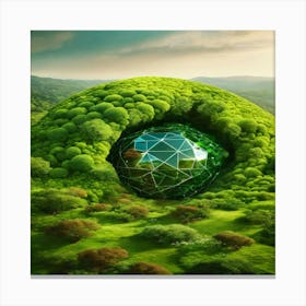 Dome In The Forest Canvas Print
