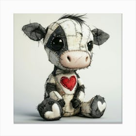 Teddy Bear Cow Stampe su tela