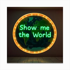 Show Me The World 7 Canvas Print