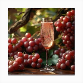 Wine And Grapes 2 Canvas Print