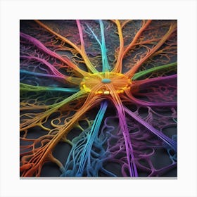 Colorful Brain 45 Canvas Print