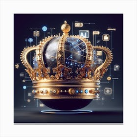 Digital Crown Canvas Print