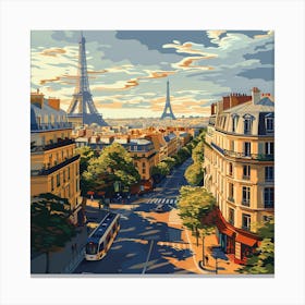 Paris Skyline 1 Canvas Print