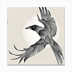 Crow Tattoo Canvas Print