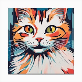 Cat Painting Canvas Print