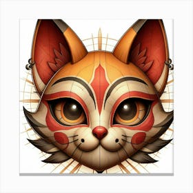 Kitty Mask 1 Canvas Print