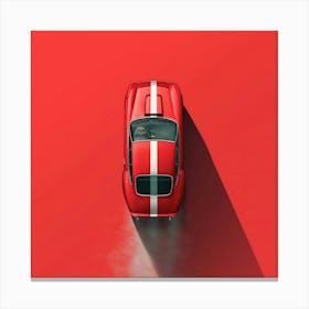 Red Sports Car Canvas Print