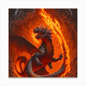 Fire Dragon 1 Canvas Print