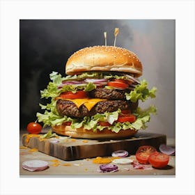 Burger Canvas Print