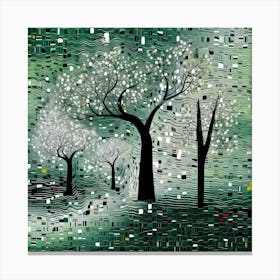 Trees In The Forest Canvas Print