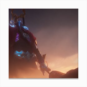 Demon From League Of Legends Canvas Print