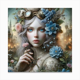 Steampunk Girl 44 Canvas Print