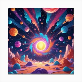 Space Background 1 Canvas Print