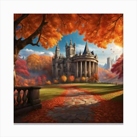 Autumn Castle Canvas Print