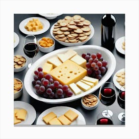 Party Tray Cheeses 2 Canvas Print