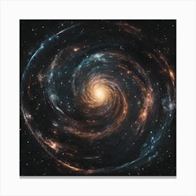 0 Cosmic Swirl Of Stars And Galaxies, Swirling In En Esrgan V1 X2plus Canvas Print