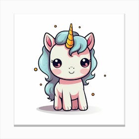 Cute Unicorn 495 Canvas Print