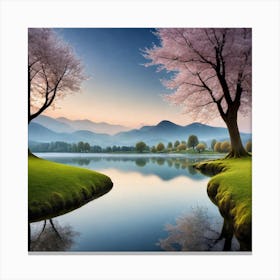 Sakura Trees 2 Canvas Print
