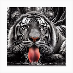 White Tiger 4 Canvas Print