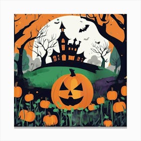 Halloween Pumpkins 2 Canvas Print