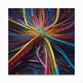 Colorful Wires 19 Canvas Print