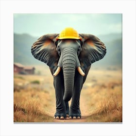 Asm Elephant Wearing Like An Engineer 6b0edb09 C34c 4322 B89b 38f7076e4be7 Canvas Print