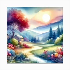 Landscape Painting 221 Canvas Print