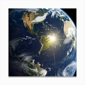 Earth From Space 10 Canvas Print