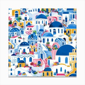 Greece Village 7 Canvas Print