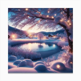 Winter Landscape Canvas Print