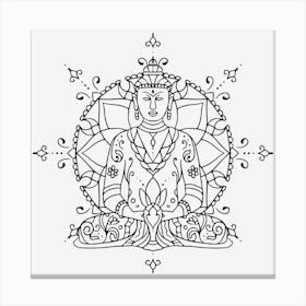 Meditation Mandala 10 Canvas Print