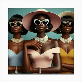 Three African American Women Canvas Print