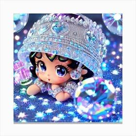 Betty Boop and Diamonds Canvas Print