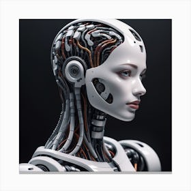 Futuristic Female Robot 16 Canvas Print