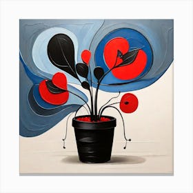 Flower In A Pot Canvas Print