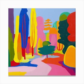 Abstract Park Collection El Oso Y El Madrono Madrid 2 Canvas Print