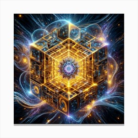 Cube Of Light 22 Canvas Print