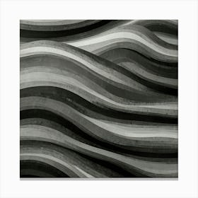 Abstract Wavy Lines Canvas Print