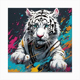 White Tiger 16 Canvas Print