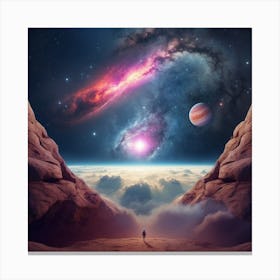 Space Landscape 2 Canvas Print