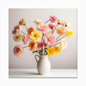 Flowers In A Vase Canvas Print