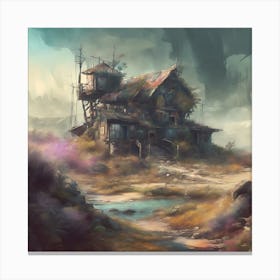 House In The Woods Canvas Print