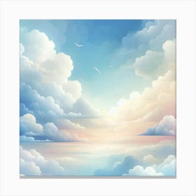 Sky With Clouds 4 Canvas Print