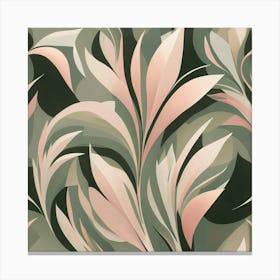 Abstract Floral Wallpaper 1 Canvas Print