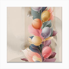 Balloons And Leaves Canvas Print