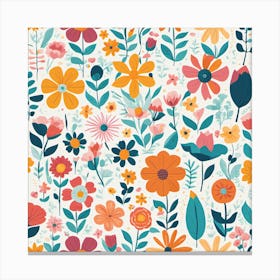 Floral Pattern 1 Canvas Print